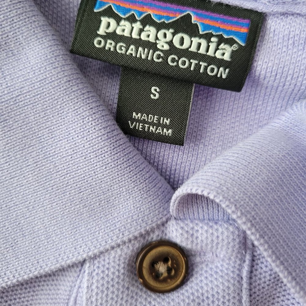 Men's Patagonia Purple Polo - Picture 4 of 5